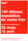 carton Marie Frier exposition Lux, scène nationale de l'image, Valence