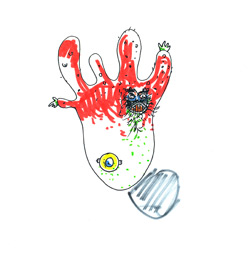 Marie Frier, artiste, dessin
