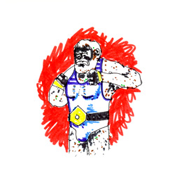 Marie Frier, artiste, dessin